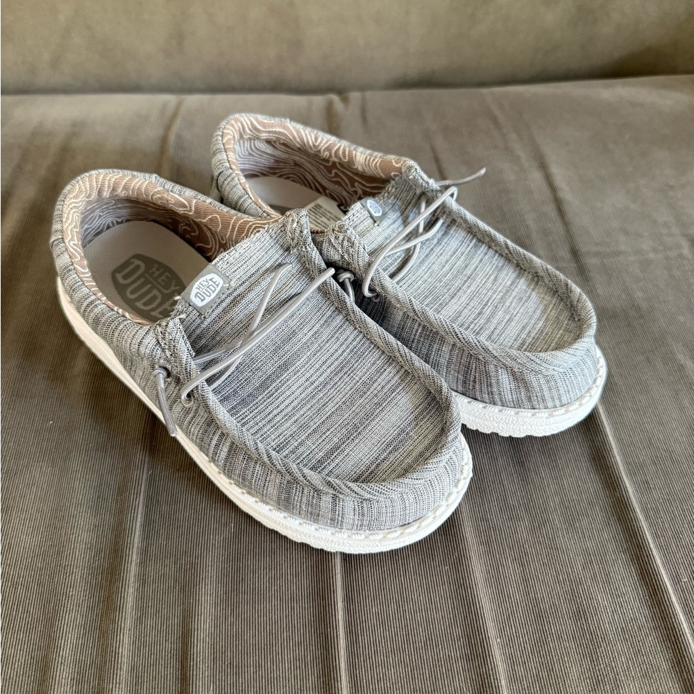 Hey Dude Light Gray Slip-On Shoes